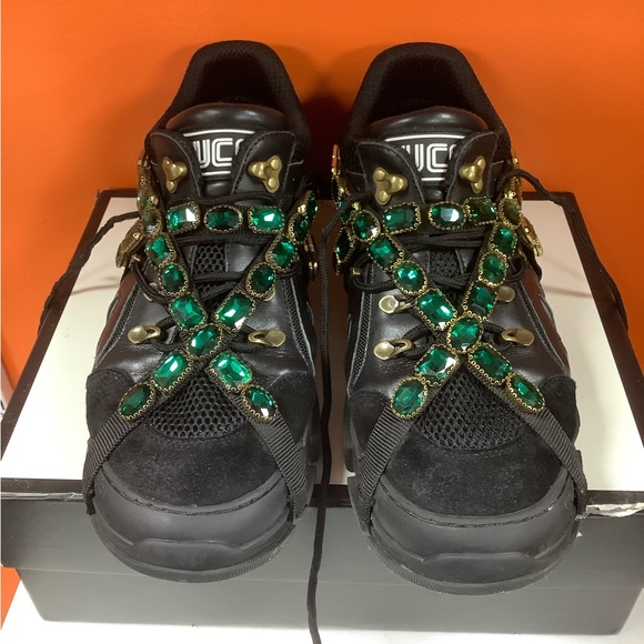 Gucci Flashtrek Jeweled Sneakers - Picture 6 of 15